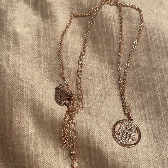 Express Evil Eye 🧿 Hamasa Hand Rosegold Tone Necklace - Picture 2 of 8